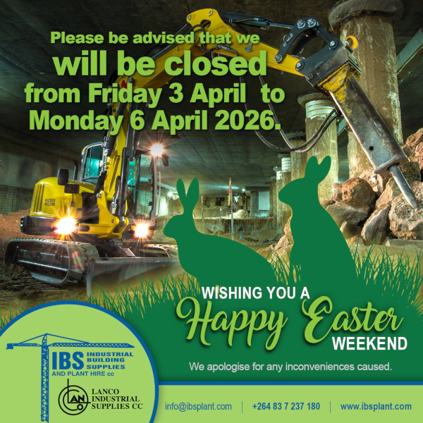 Closed for Easter, 3-6 April 2026